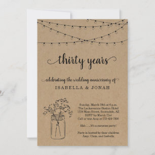 Party Einladung zum 30. Hochzeitstag