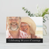 Party Einladung zum 30. Jahrestag (Stehend Vorderseite)