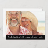 Party Einladung zum 30. Jahrestag (Vorne/Hinten)