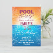 Party Einladung zum 34. Geburtstag (Stehend Vorderseite)