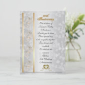 Party Einladung zum 50. Geburtstag der Eltern (Stehend Vorderseite)