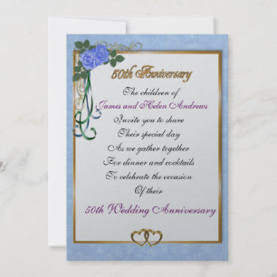 Party Einladung zum 50. Geburtstag der Eltern