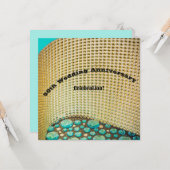 Party Einladung zum 50. Geburtstag der goldenen Ho (Vorderseite/Rückseite Beispiel)