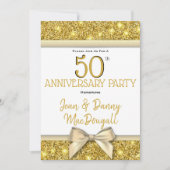 Party Einladung zum 50. Hochzeitstag (Vorderseite)