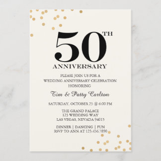 Party Einladung zum 50. Hochzeitstag