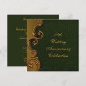 Party Einladung zum 50. Hochzeitstag (Vorne/Hinten)