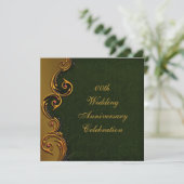 Party Einladung zum 50. Hochzeitstag (Stehend Vorderseite)