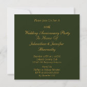 Party Einladung zum 50. Hochzeitstag (Rückseite)