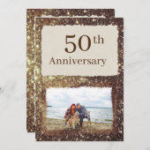 Party Einladung zum 50. Hochzeitstag Foto (Vorne/Hinten)