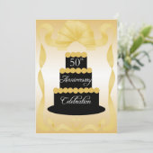 Party Einladung zum 50. Jahrestag (Stehend Vorderseite)