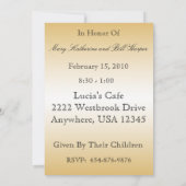 Party Einladung zum 50. Jahrestag (Rückseite)