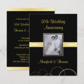 Party Einladung zum 50. Jahrestag - Foto fakultati (Vorne/Hinten)