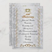 Party Einladung zum 50. Jubiläum Viktorianisch Eng (Vorne/Hinten)