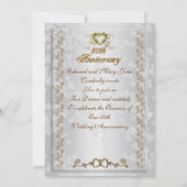 Party Einladung zum 50. Jubiläum Viktorianisch Eng (Vorderseite)