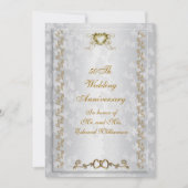 Party Einladung zum 50. Jubiläum Viktorianisch Eng (Vorderseite)