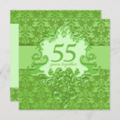 Party Einladung zum 55. Emerald Wedding Jubiläum (Vorne/Hinten)