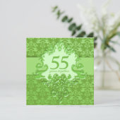 Party Einladung zum 55. Emerald Wedding Jubiläum (Stehend Vorderseite)