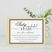 Party Einladung zum 60-jährigen Jubiläum (Stehend Vorderseite)