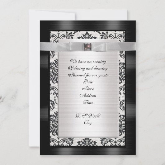 Party Einladung zum 60. Jubiläum (Rückseite)