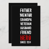 Party Einladung zum 80. Geburtstag (Vorne/Hinten)