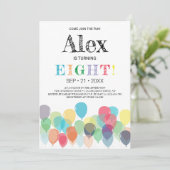 Party Einladung zum 8. Geburtstag (Stehend Vorderseite)