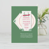 Party Einladung zum Abendessen (Stehend Vorderseite)