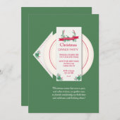 Party Einladung zum Abendessen (Vorne/Hinten)