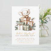 Party Einladung zum Austausch von Geschenkgutschei (Stehend Vorderseite)
