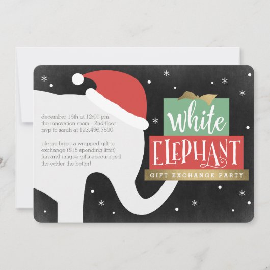 Party Einladung zum Austausch von Geschenkgutschei (Vorderseite)