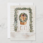 Party Einladung zum Austausch von Weihnachtsschmuc (Rückseite)