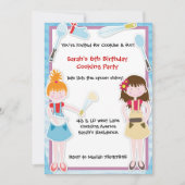 Party Einladung zum Backen (Vorderseite)
