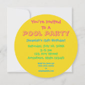 Party| Einladung zum Beach Ball (Rückseite)