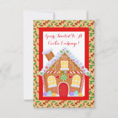 Party Einladung zum Cookie-Austausch im Nordpol (Vorderseite)