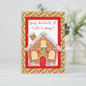 Party Einladung zum Cookie-Austausch im Nordpol (Stehend Vorderseite)