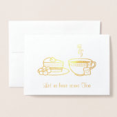 Party Einladung zum Dampfen und Kuchen (Vorderseite mit Umschlag)