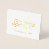 Party Einladung zum Dampfen und Kuchen (Vorderseite)