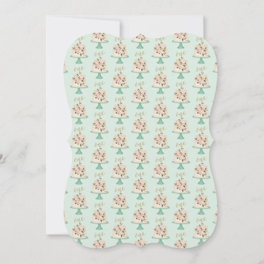 Party Einladung zum ersten Geburtstag (Rückseite)