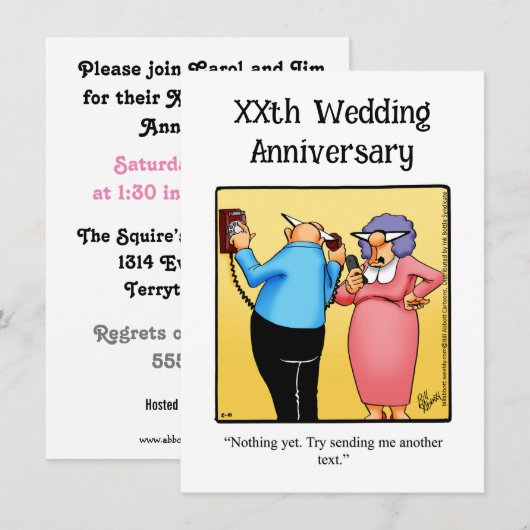 Party Einladung zum Feiertag (Vorne/Hinten)