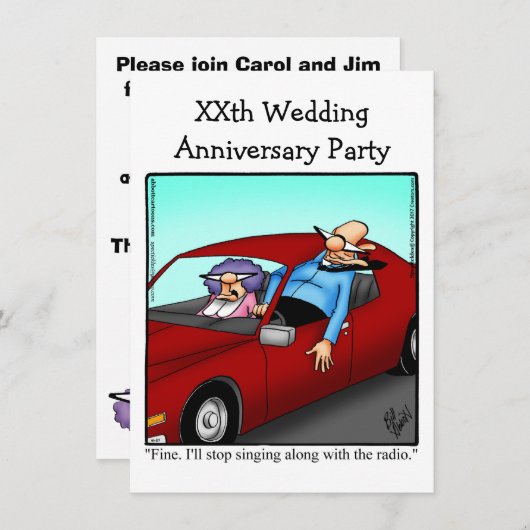 Party Einladung zum Feiertag (Vorne/Hinten)