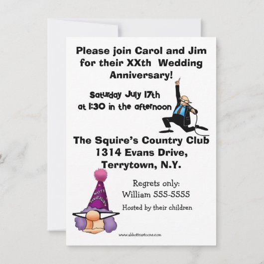 Party Einladung zum Feiertag (Rückseite)