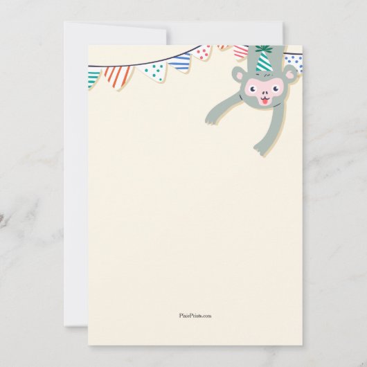 Party Einladung zum Geburtstag (Rückseite)