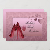 Party Einladung zum Geburtstag (Vorne/Hinten)