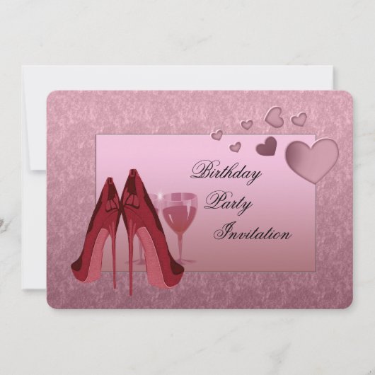 Party Einladung zum Geburtstag (Vorderseite)