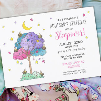 Party Einladung zum Geburtstag Slumber