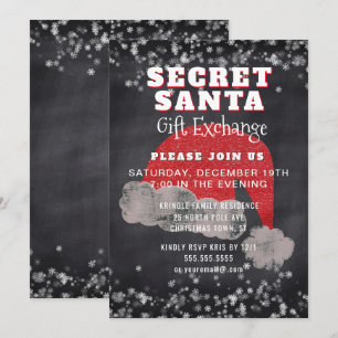 Party Einladung zum geheimen Santa Gift-Austausch