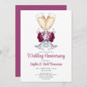 Party Einladung zum Hochzeitstag (Vorne/Hinten)