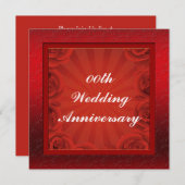 Party Einladung zum Hochzeitstag (Vorne/Hinten)