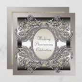 Party Einladung zum Hochzeitstag (Vorne/Hinten)