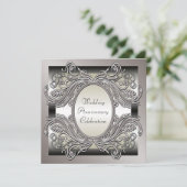 Party Einladung zum Hochzeitstag (Stehend Vorderseite)