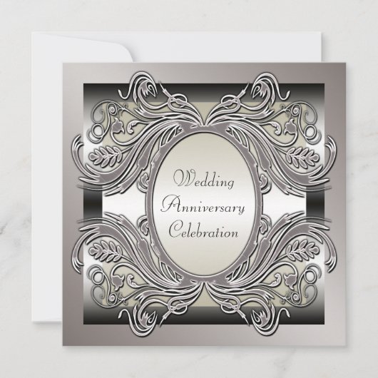 Party Einladung zum Hochzeitstag (Vorderseite)